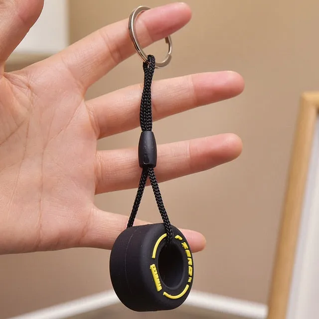 New Fashion Simulation Cartoon Small Tire Keychain