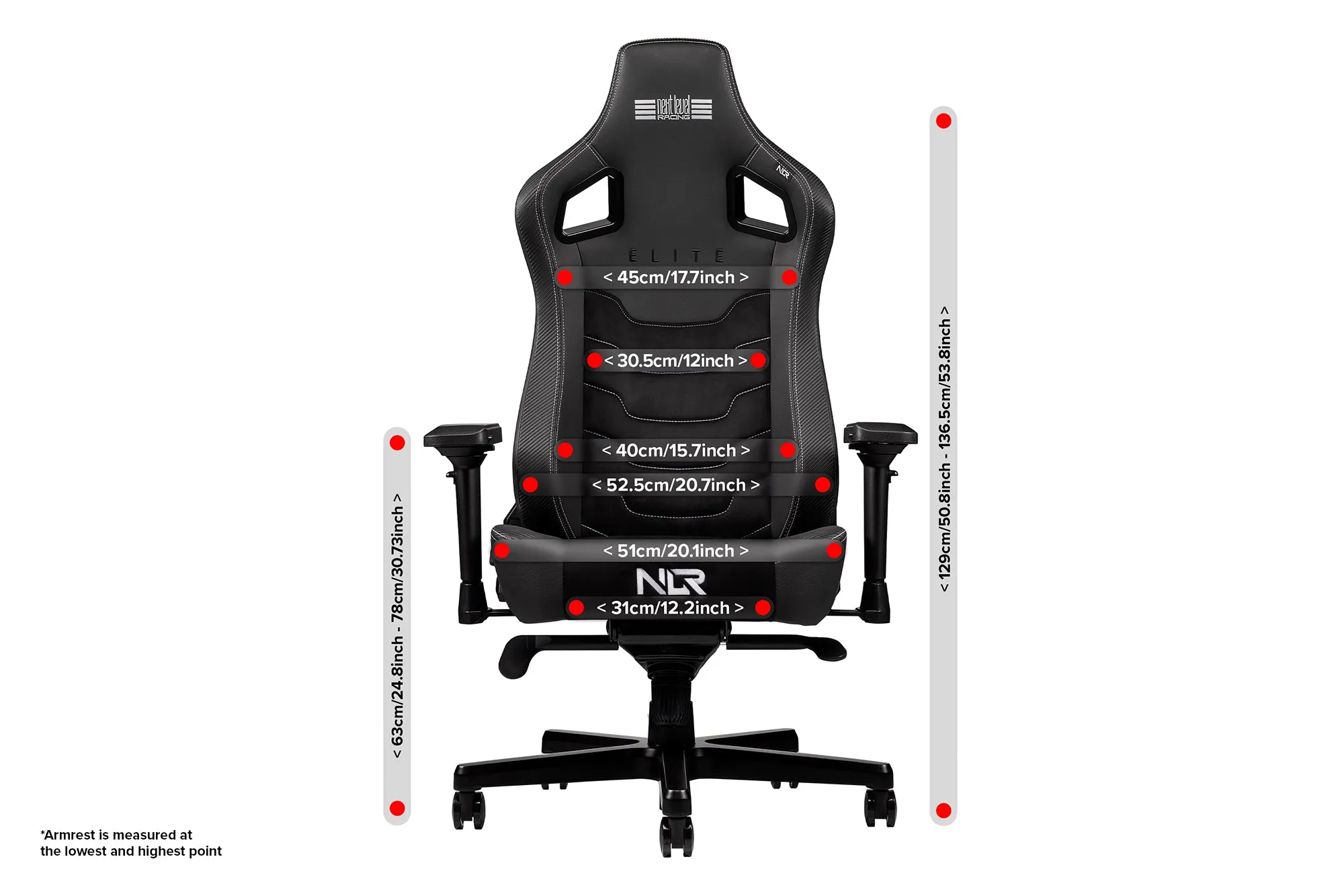 Next Level Elite Gaming Chair - Leather and Suede Edition - NLR-G005