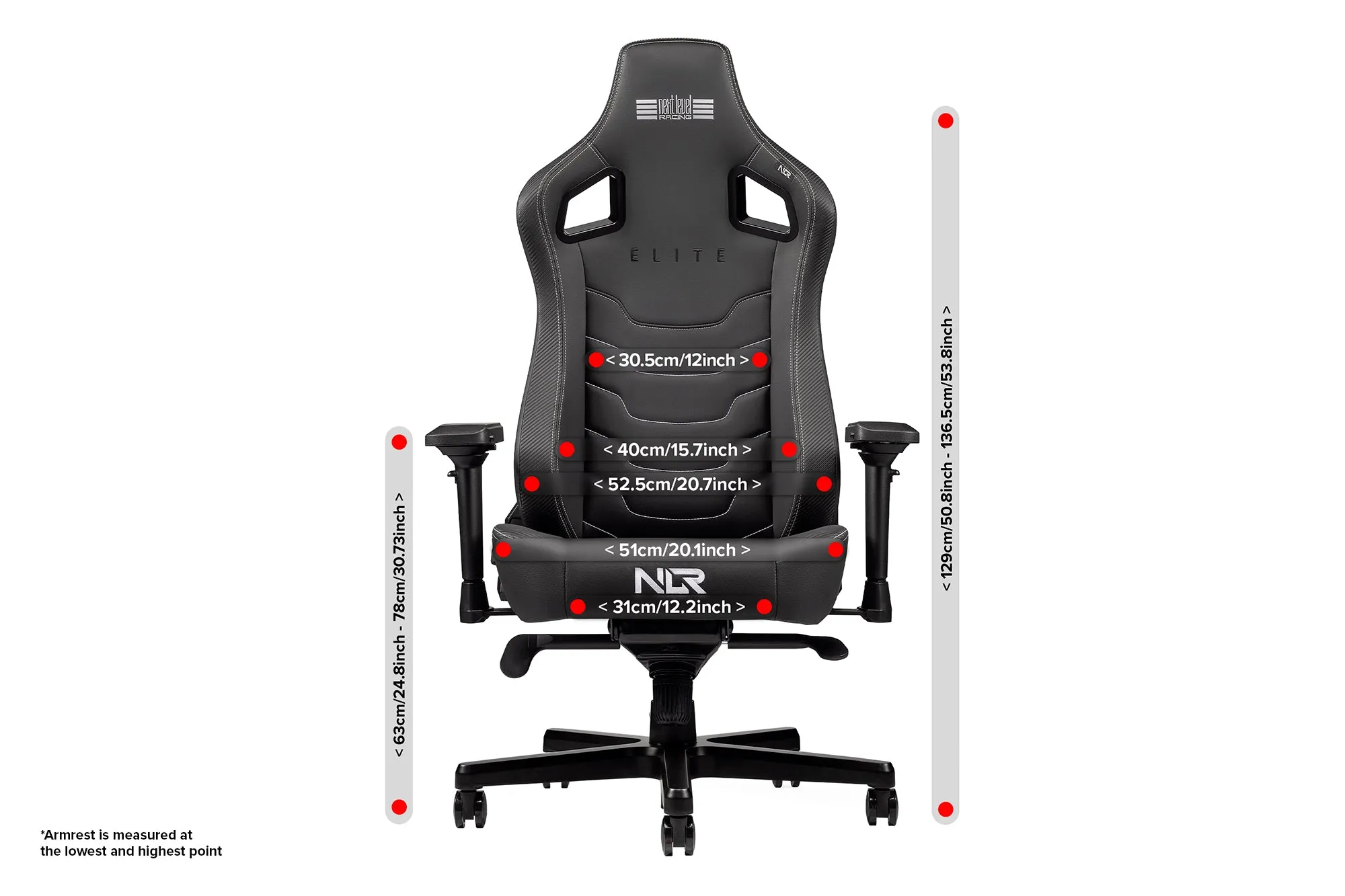 Next Level Elite Gaming Chair- Leather Edition - NLR-G004
