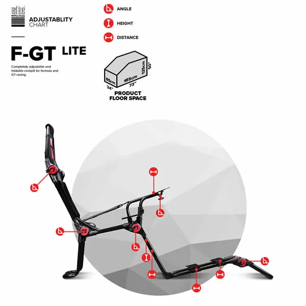Next Level Racing F-GT Lite Formula and GT Simulator Cockpit