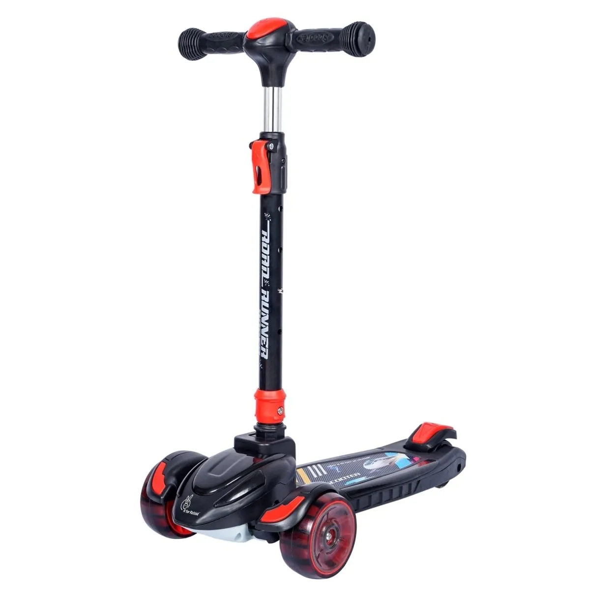 R for Rabbit Road Runner Racer- Blue Black