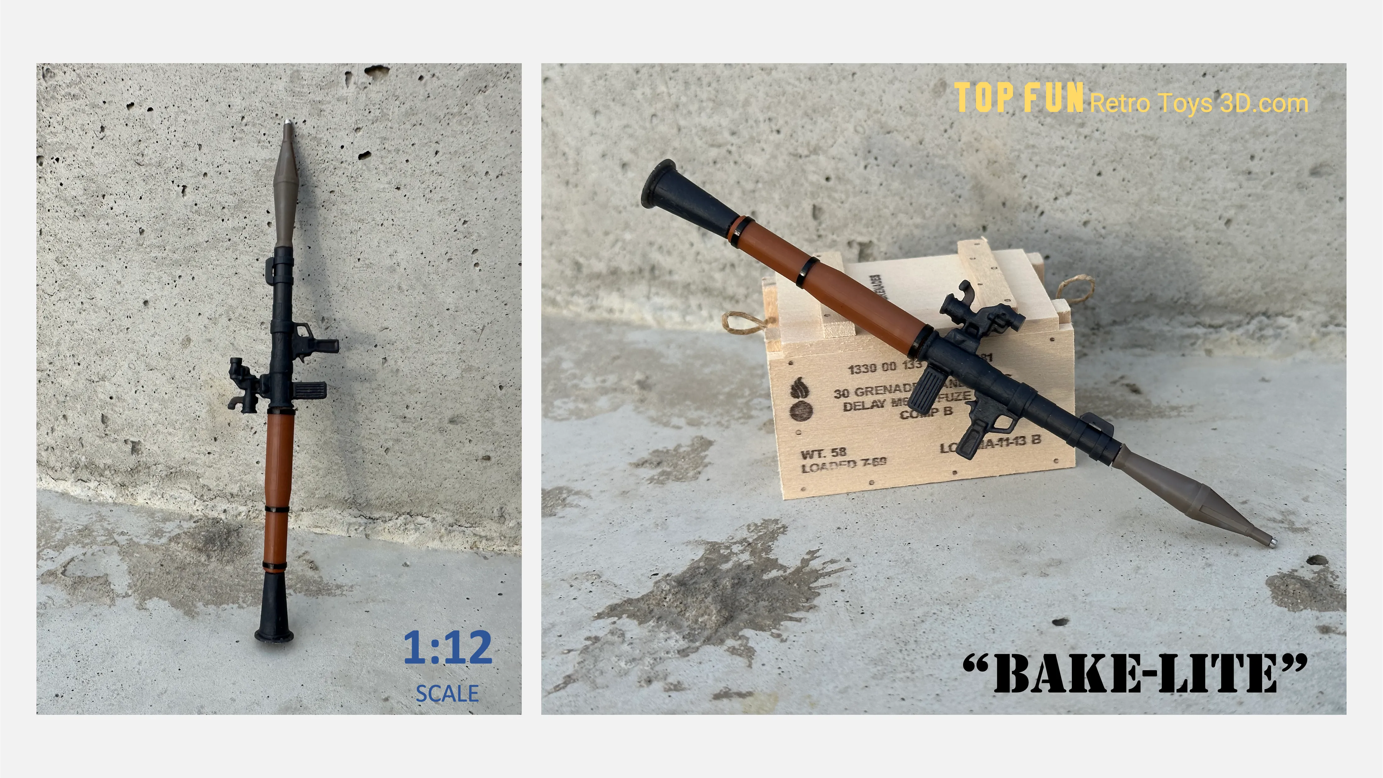 RPG-7 with Blast Effects 1:12 Scale