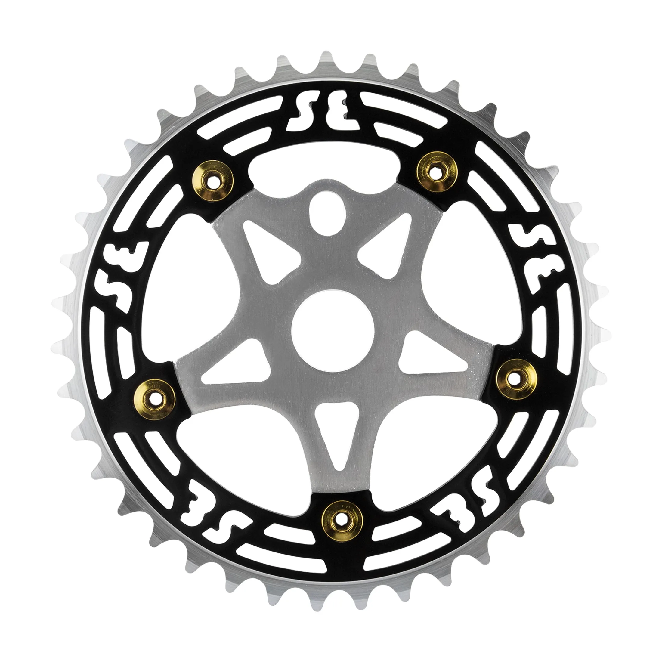 SE BMX Spider 39t 1/8 Single speed Chainring CNC Machined - Live 4 Bikes