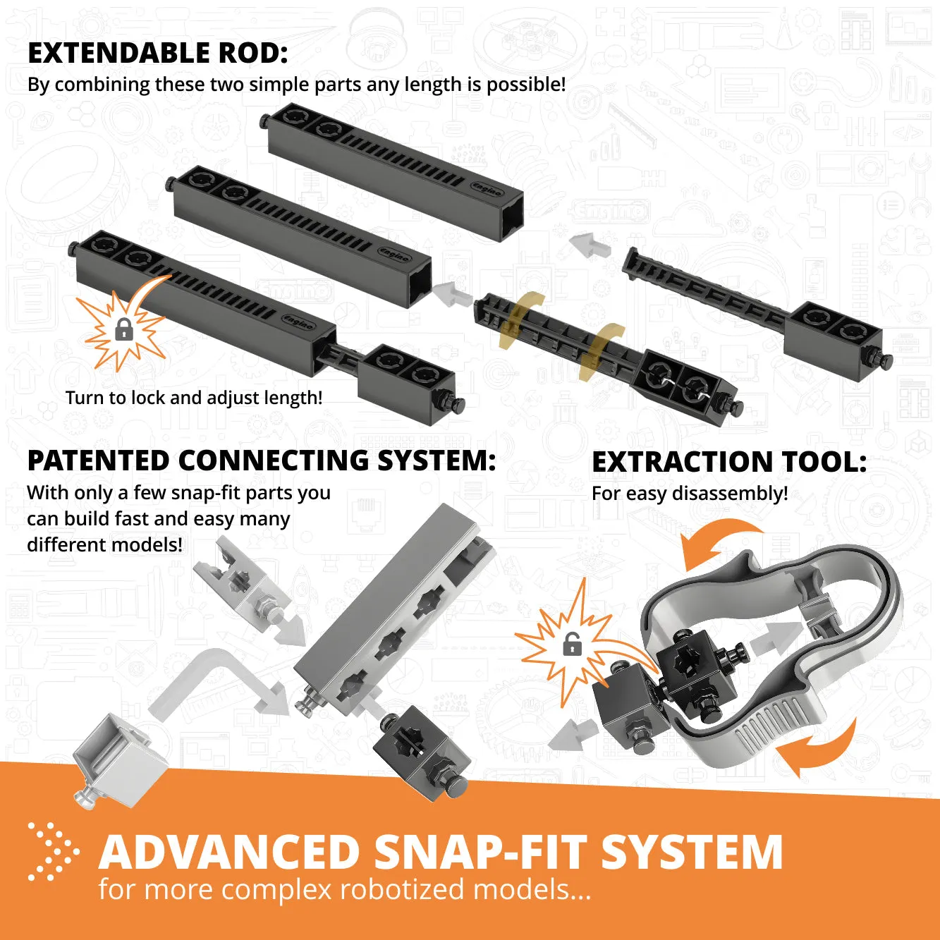 STEM & Robotics ERP Pro Set with rechargeable battery