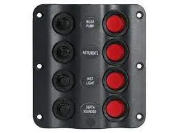 TALAMEX WAVE SWITCHPANEL 12V 4 SWITCHES