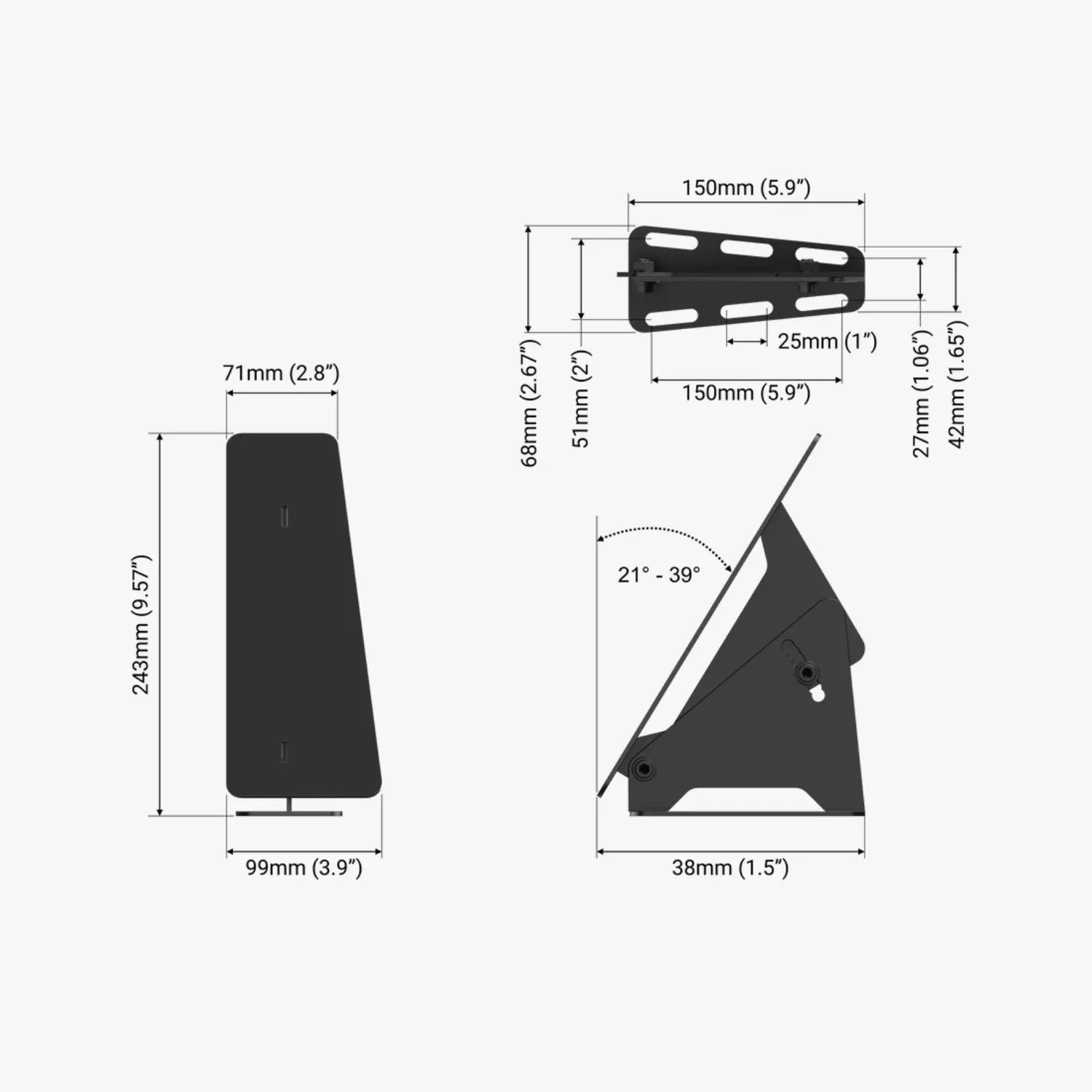 Trak Racer Universal Sim Racing Foot Rest