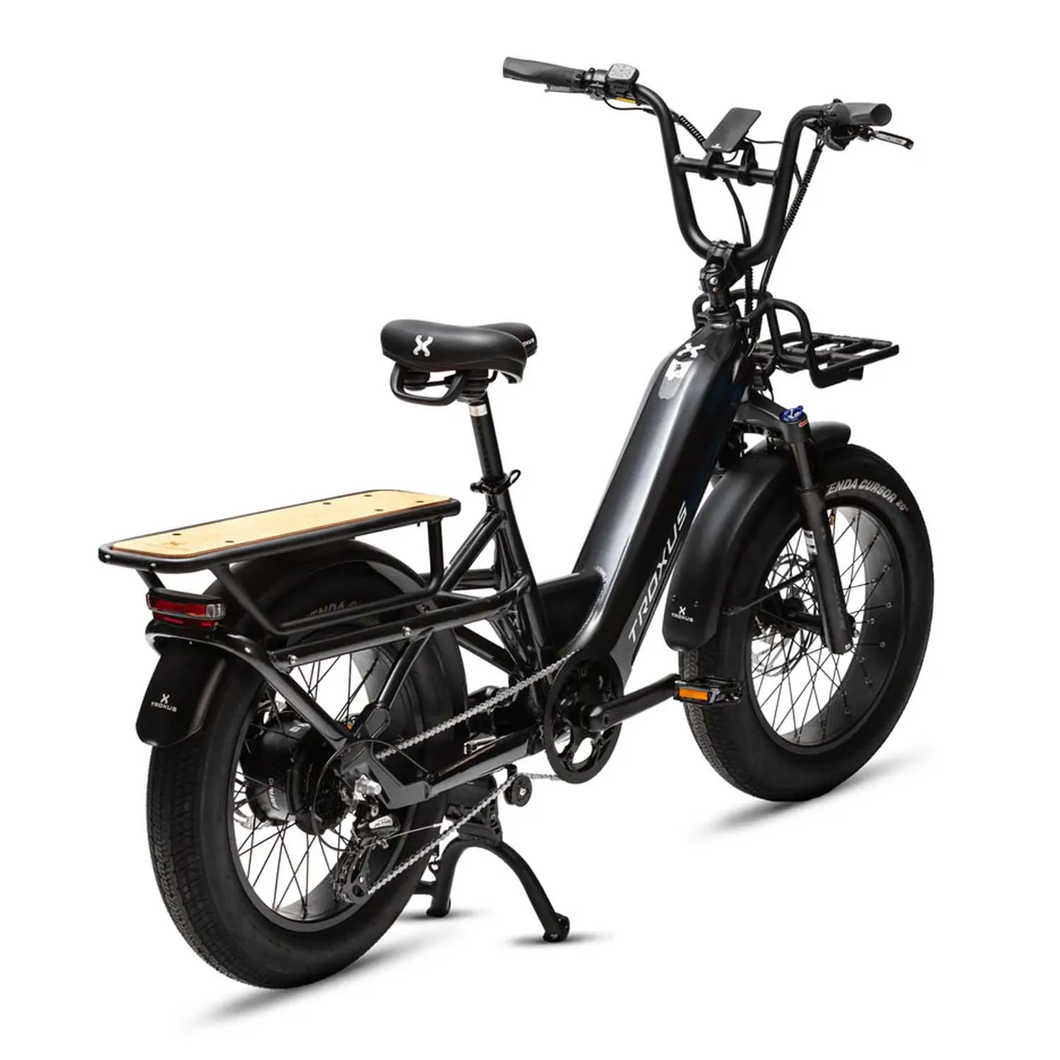 Troxus Lynx Cargo 20" Fat Tire EBIKE, 750 Watt, Charcoal, One Size