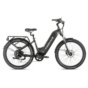 Troxus Trax Plus  Step Thru 27.5" Tire, eBike, 750 Watt, Black, Medium