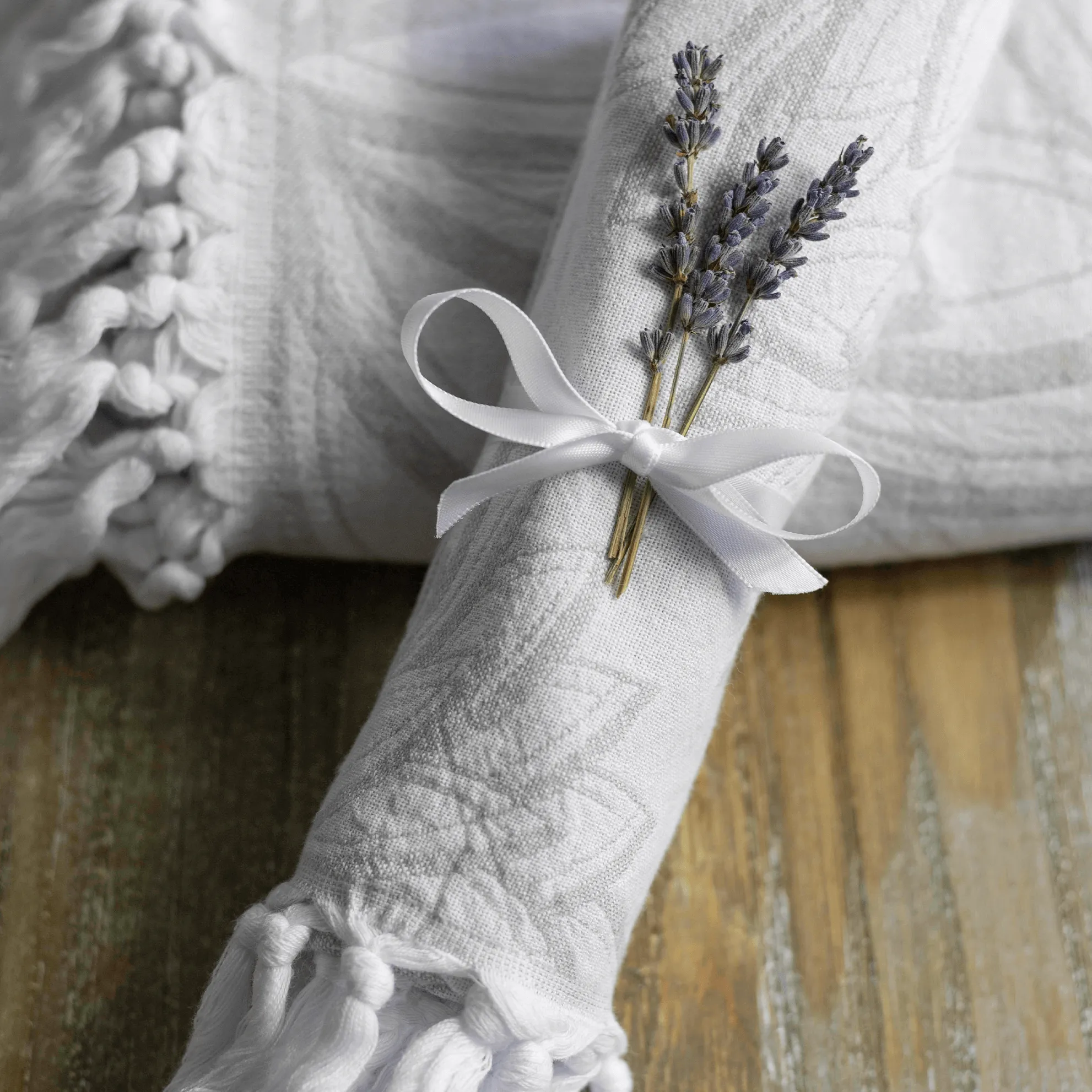 Turkish Cotton Towel Set / Horona in Grey   White