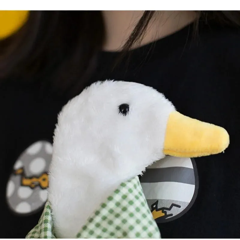 Uakiss 1 Pc Cute Simulation Duck Shoulder Bag Crossbody Plush Big Goose Backpack Purses and Handbags Crossbody Bags for Women