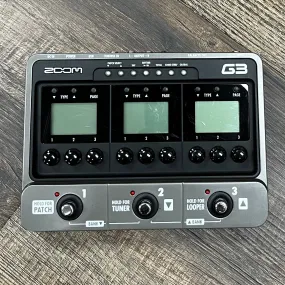 Used Zoom G3 Multi-Effect and Amp Simulator Pedal TFW488
