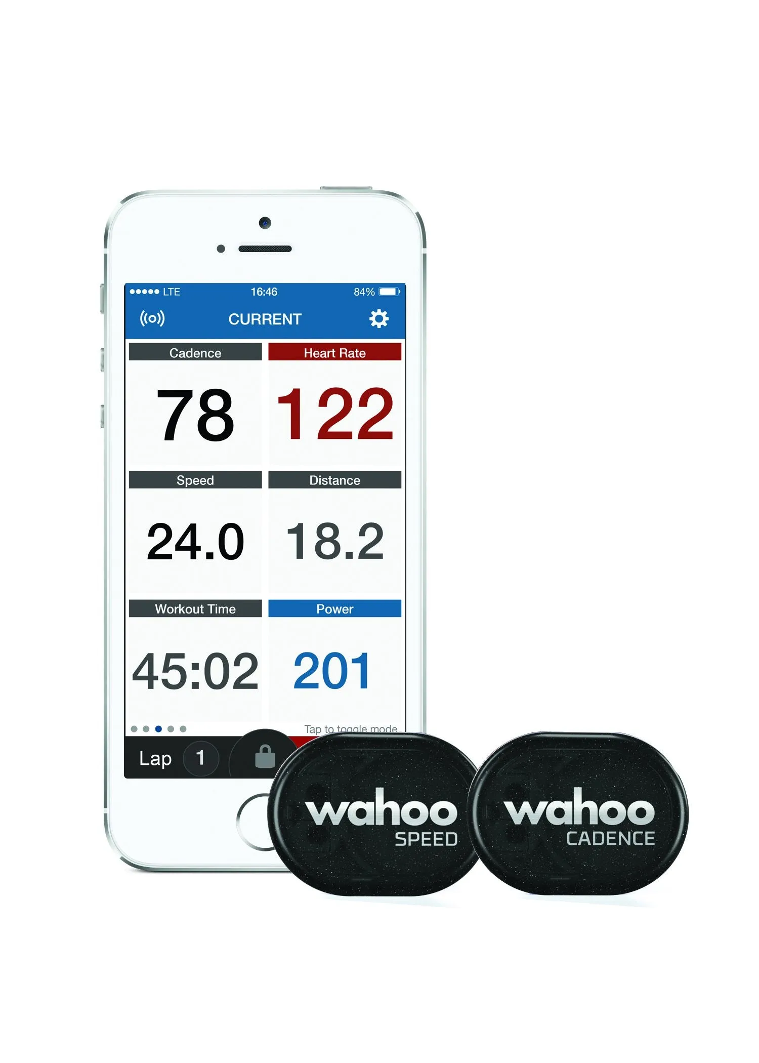 Wahoo Rpm Cycling Speed/Cadence Sensor for Outdoor, Spin and Stationary Bikes