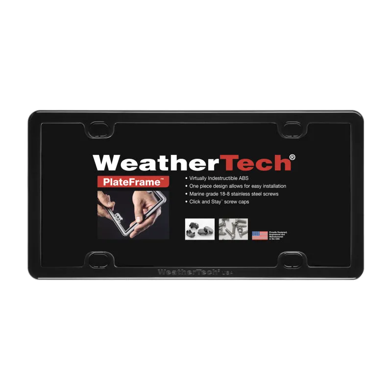 WeatherTech ClearCover - License Plate Frame - Black