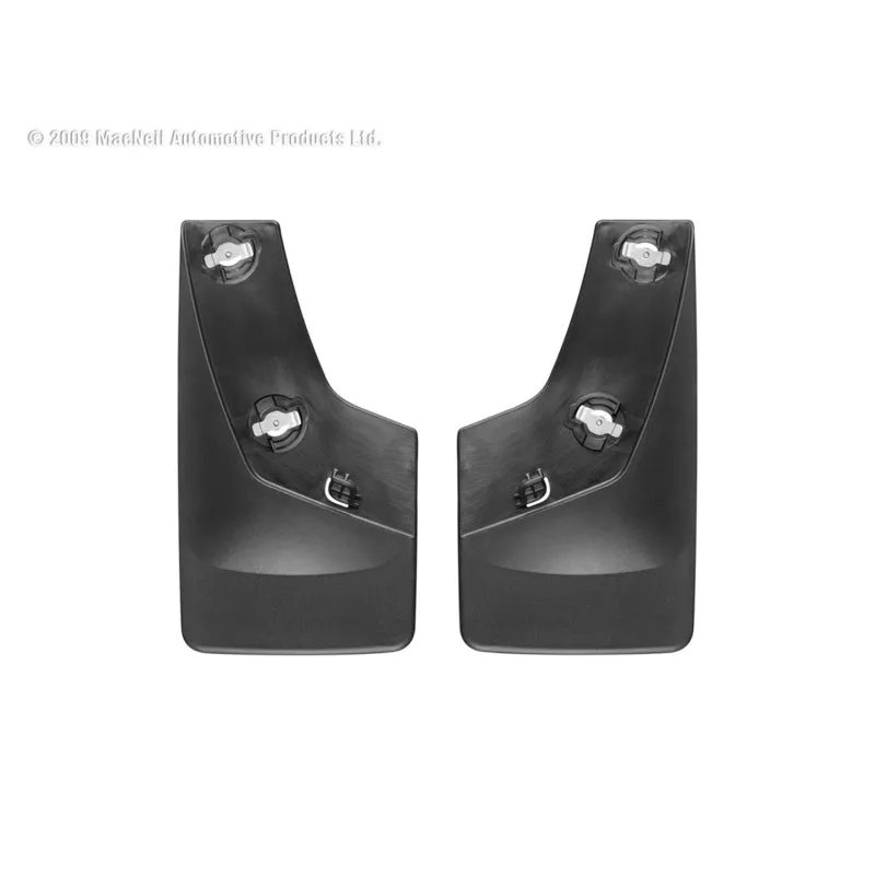 WeatherTech MudFlaps - Rear - Black - GMC - GM Fullsize Truck 2007-13