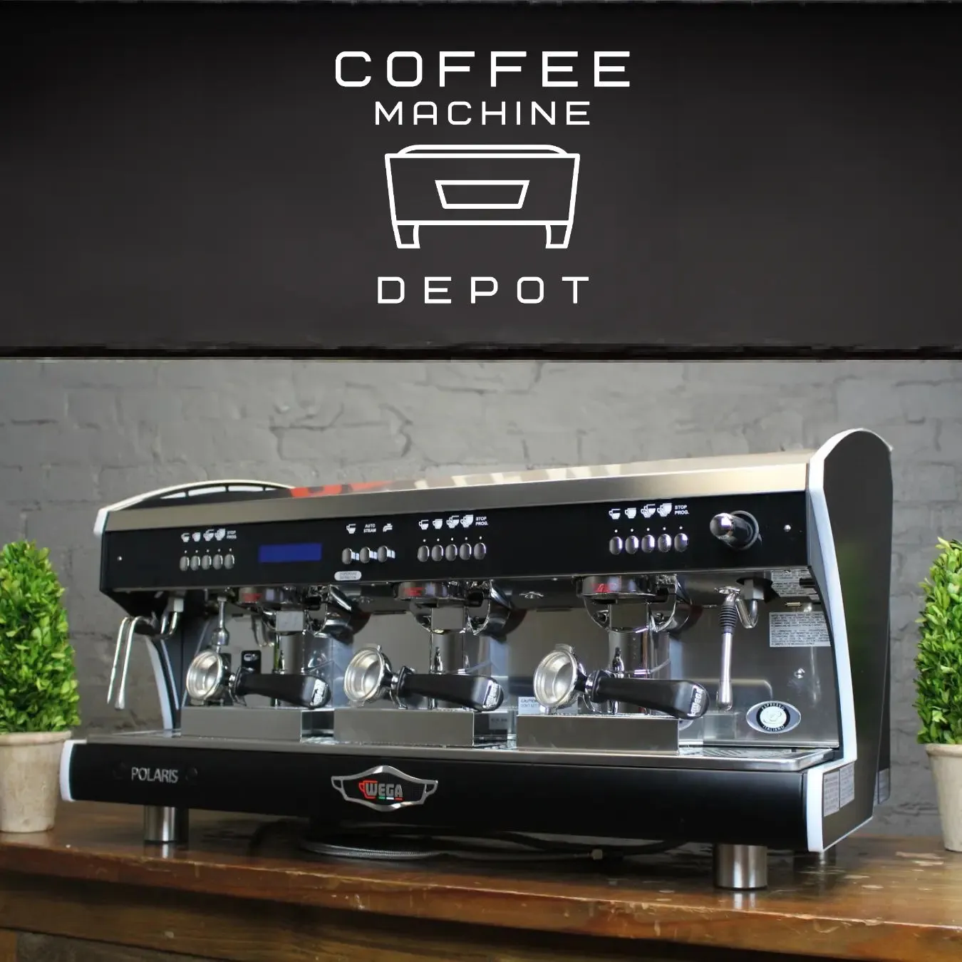 Wega Polaris Xtra Auto Steam EVD 3 Group Commercial Espresso Machine (Brand New)