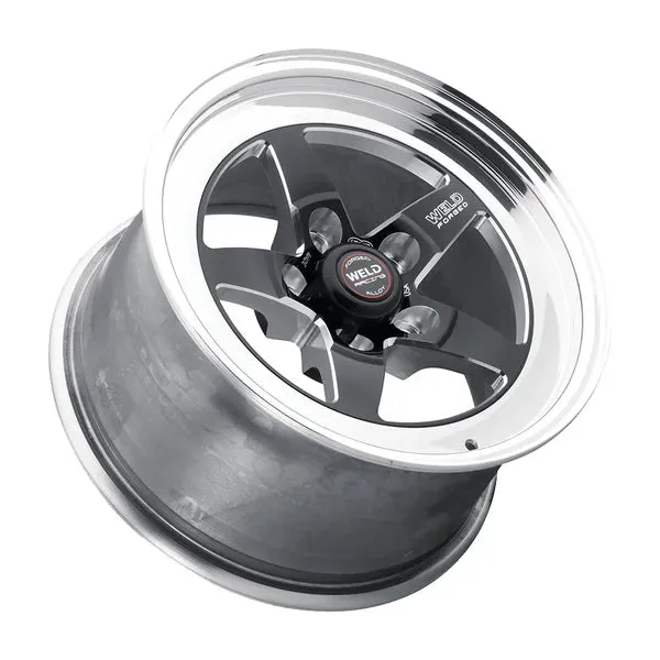 Weld Racing S71 15x10 / 5x120 BP / ET51 / 7.5in BS Wheel - Black Center with Polished Shell